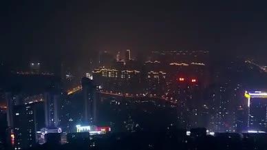 实拍城市夜景无声素材视频的预览图